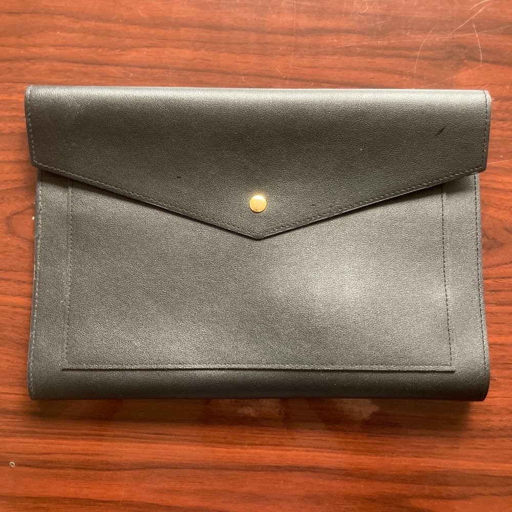 Black Megan Portfolio Clutch